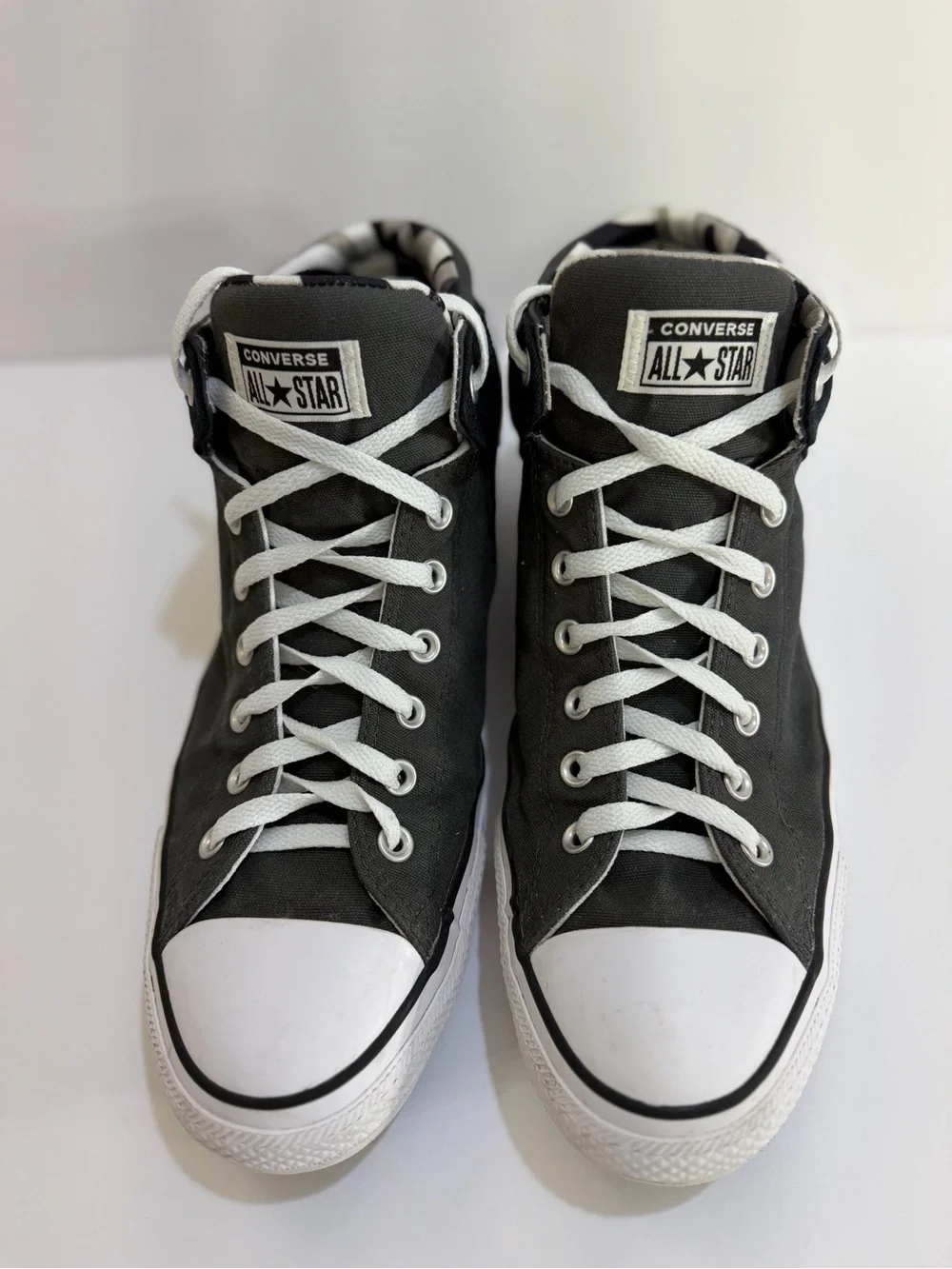 Converse All Star High Top Sneakers Black White Men’s Size 13 Canvas Lace Up